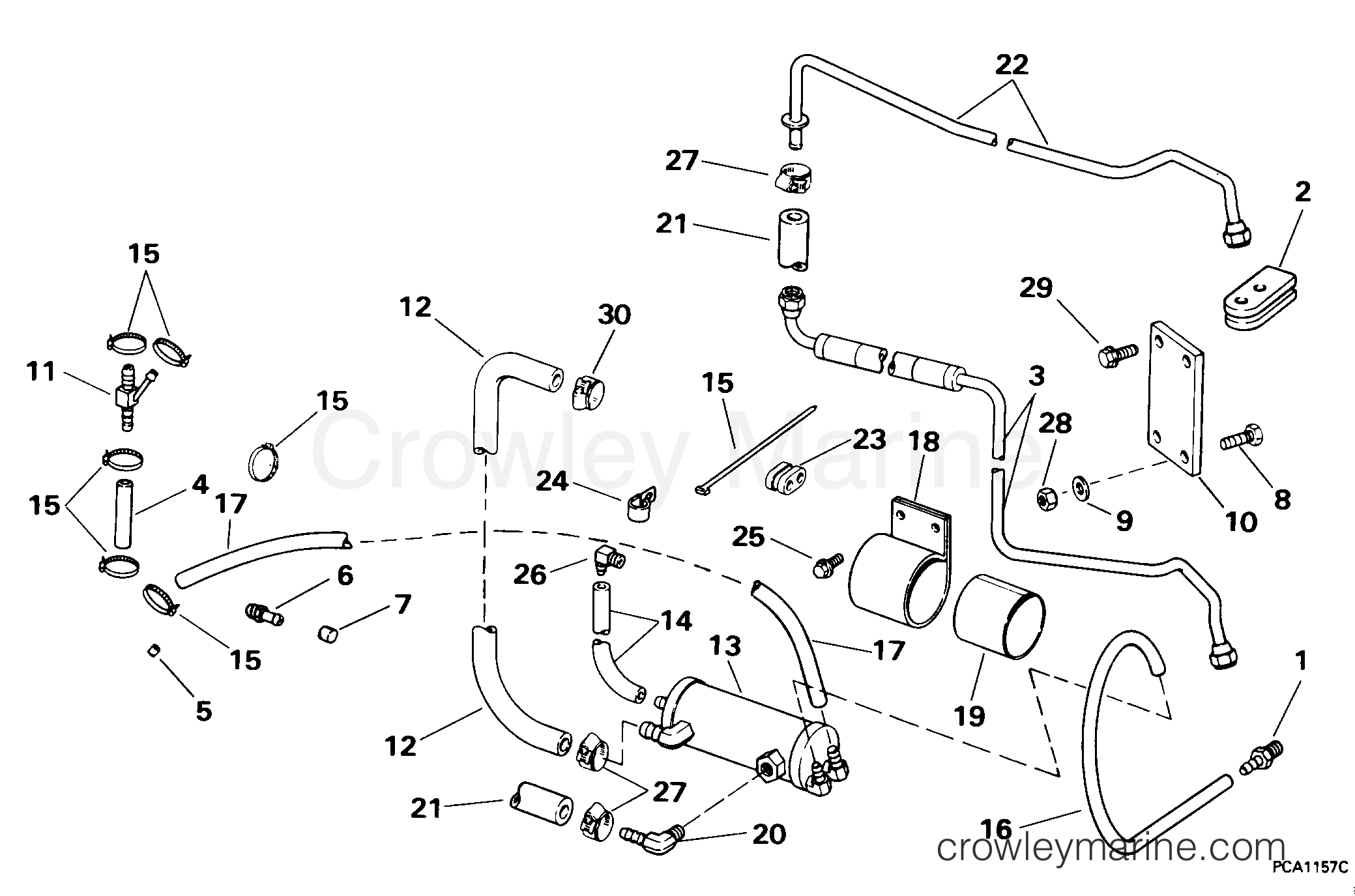 1998 Rigging Accessories - Steering - STEERING HOSE KIT