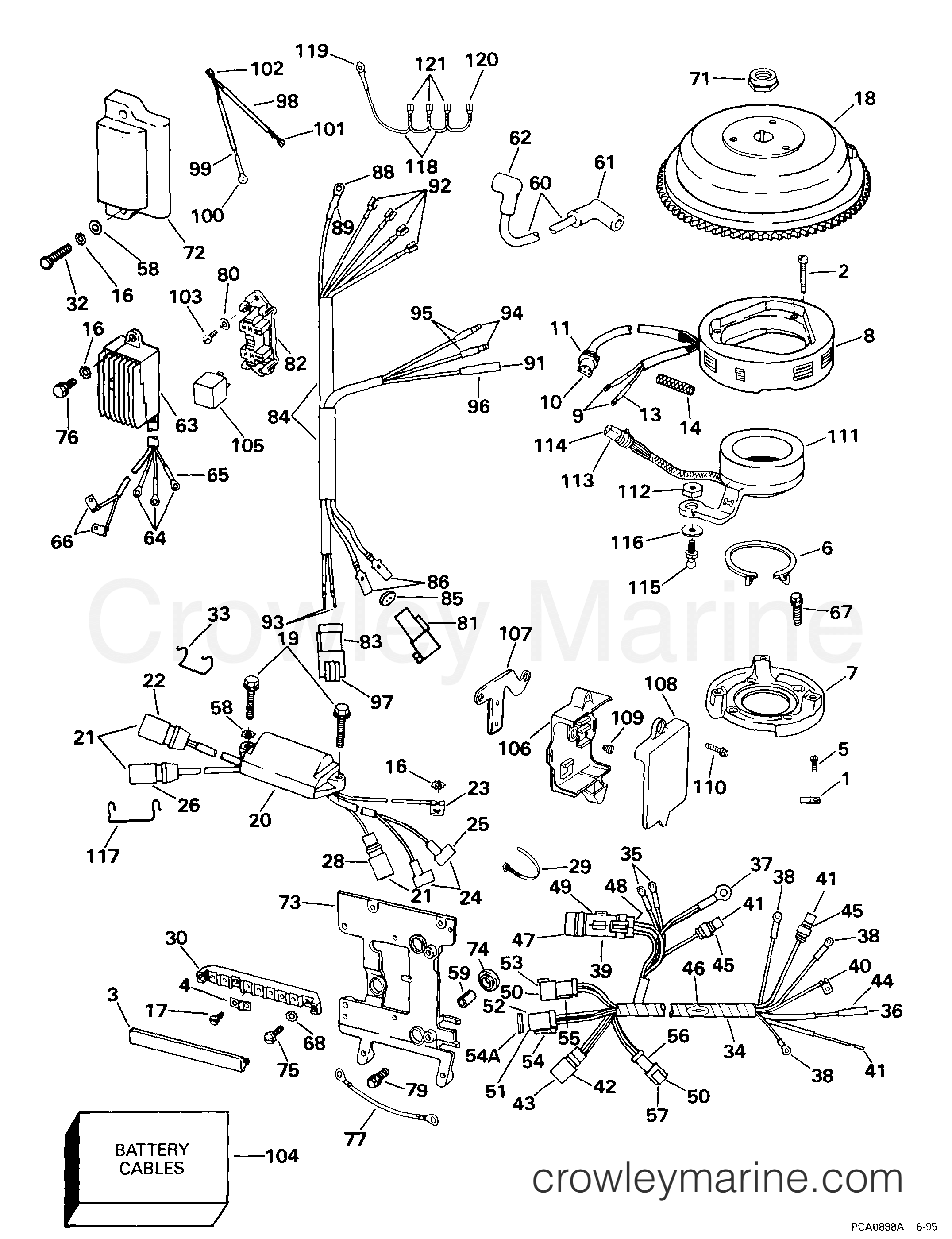 1999 Outboard 40 - BJ40EEEA - IGNITION SYSTEM -- ELECTRIC START