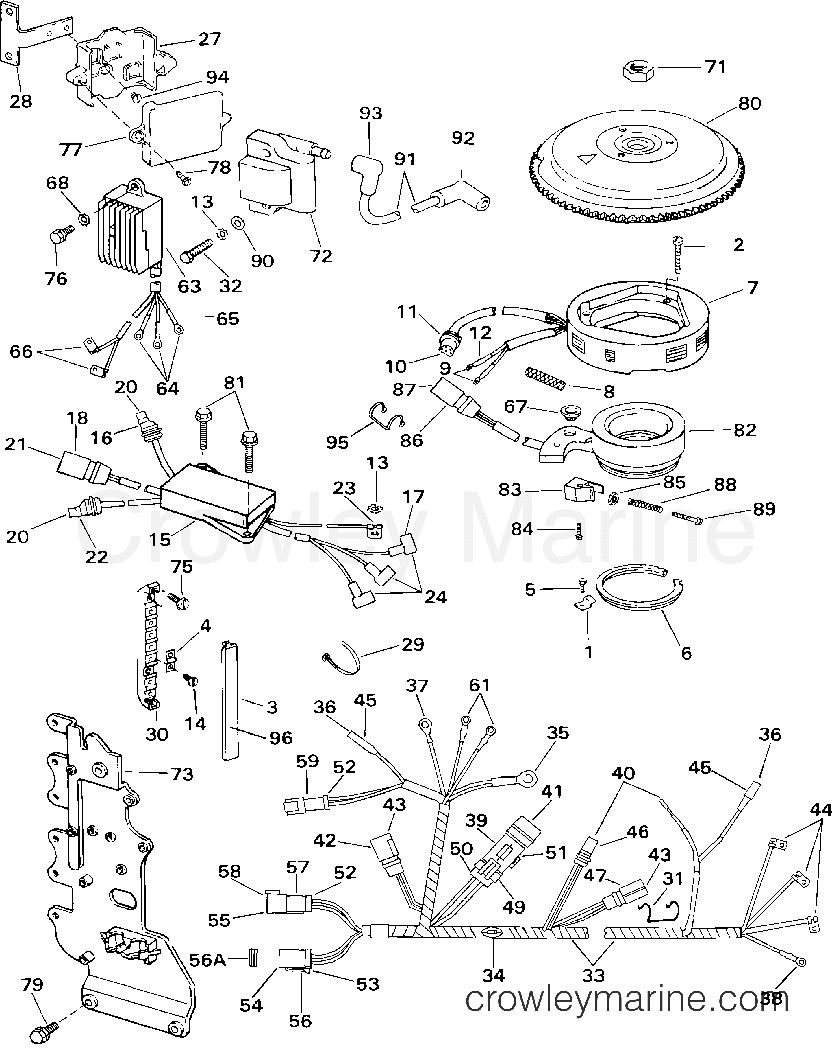 2001 Outboard 60 - J60PLSID - IGNITION SYSTEM