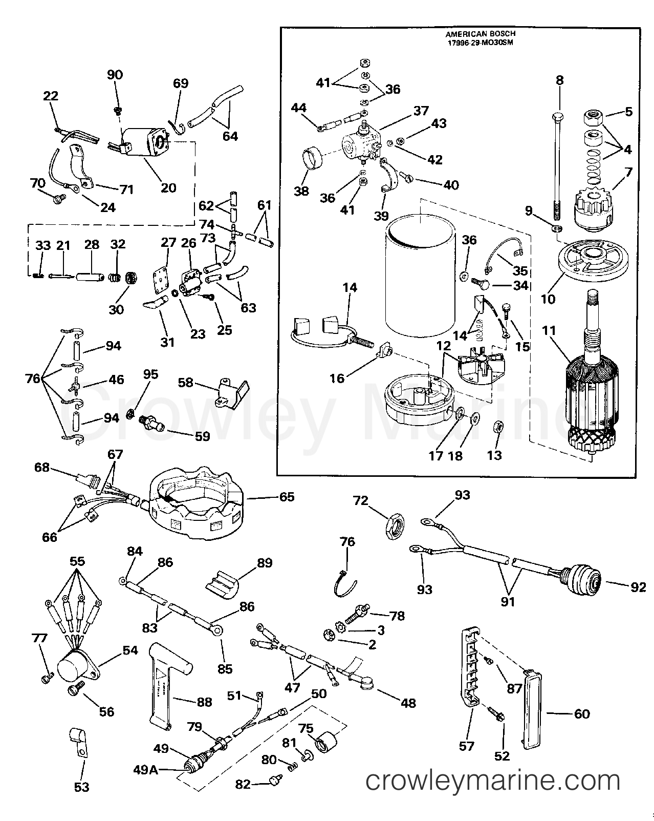 1989 Rigging Accessories - Electrical System - ELECTRIC START KIT 65