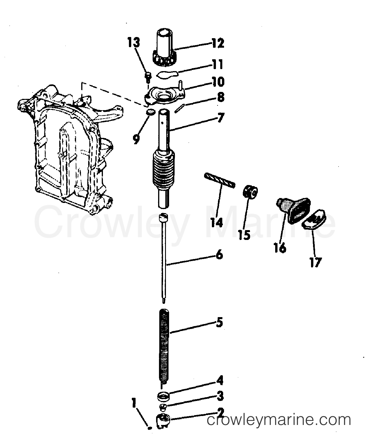 1971 Outboard 9.5 - 9RL71R - REWIND STARTER