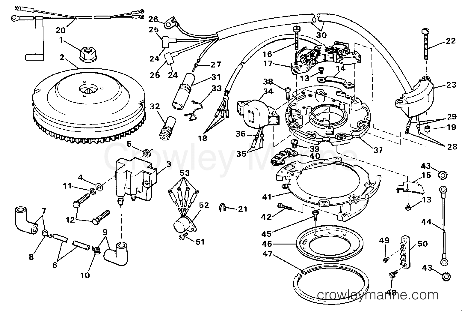 1990 Outboard 6 - J6RESR - IGNITION