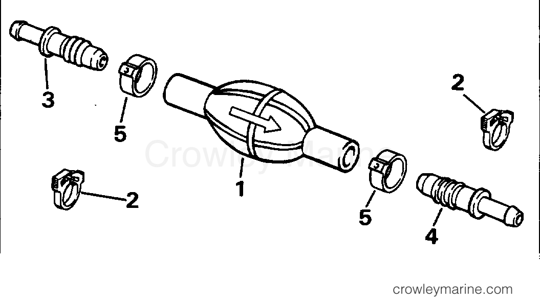 PRIMER BULB KIT 3/8 IN. I.D. HOSE 1991 Rigging Accessories Fuel
