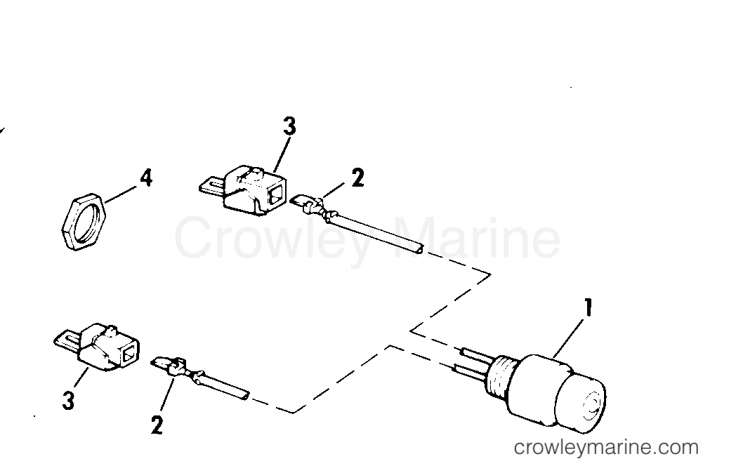 1975 Outboard 15 - 15E75C - SHORTING SWITCH