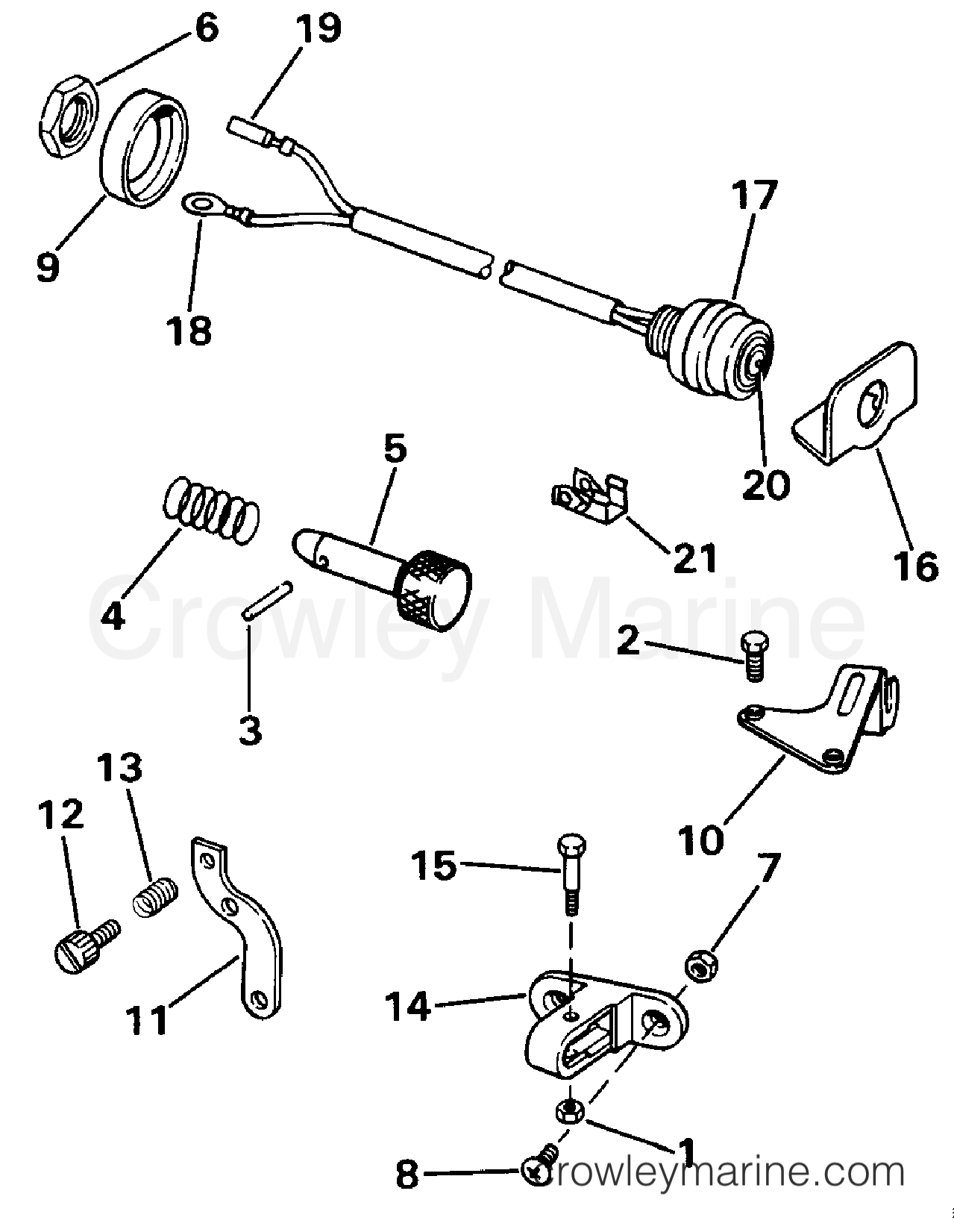 1989 Rigging Accessories - Remote Controls - REMOTE CONTROL ADAPTER KIT 20, 25 & 30