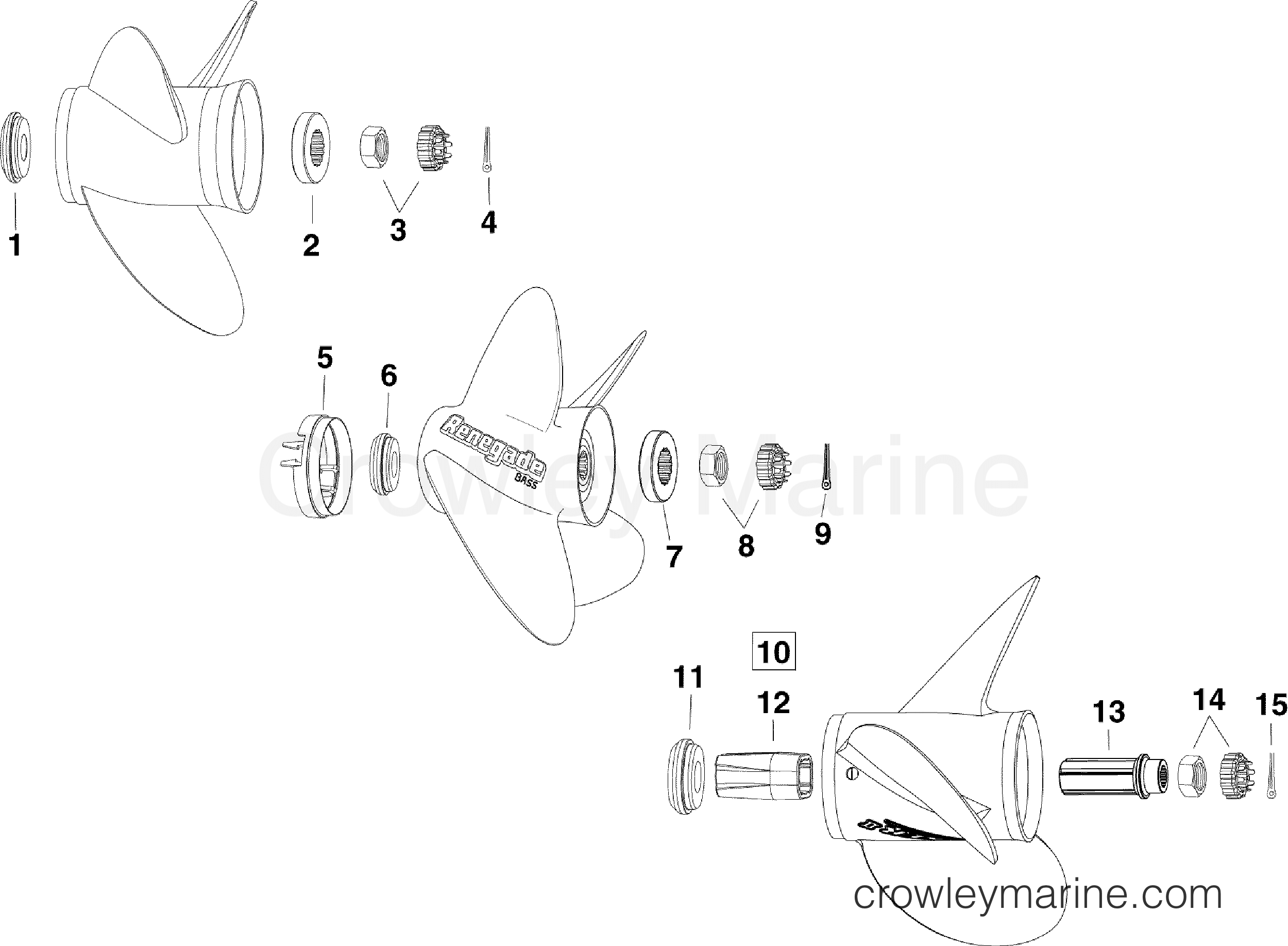 2006 Evinrude Outboards 135 - E135FCXSDE PROPELLER HARDWARE section