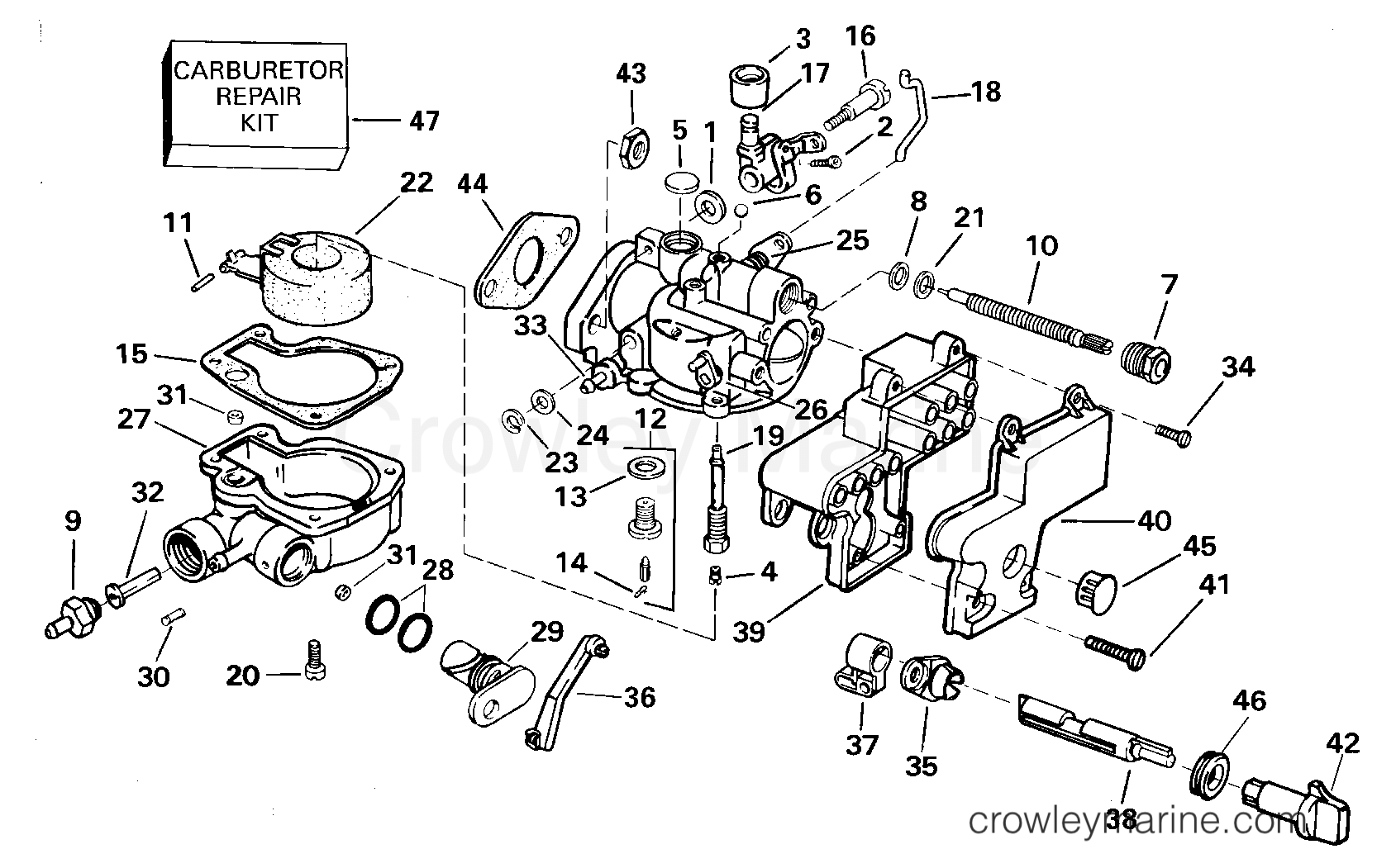 2000 Outboard 4 - J4RSSM - CARBURETOR