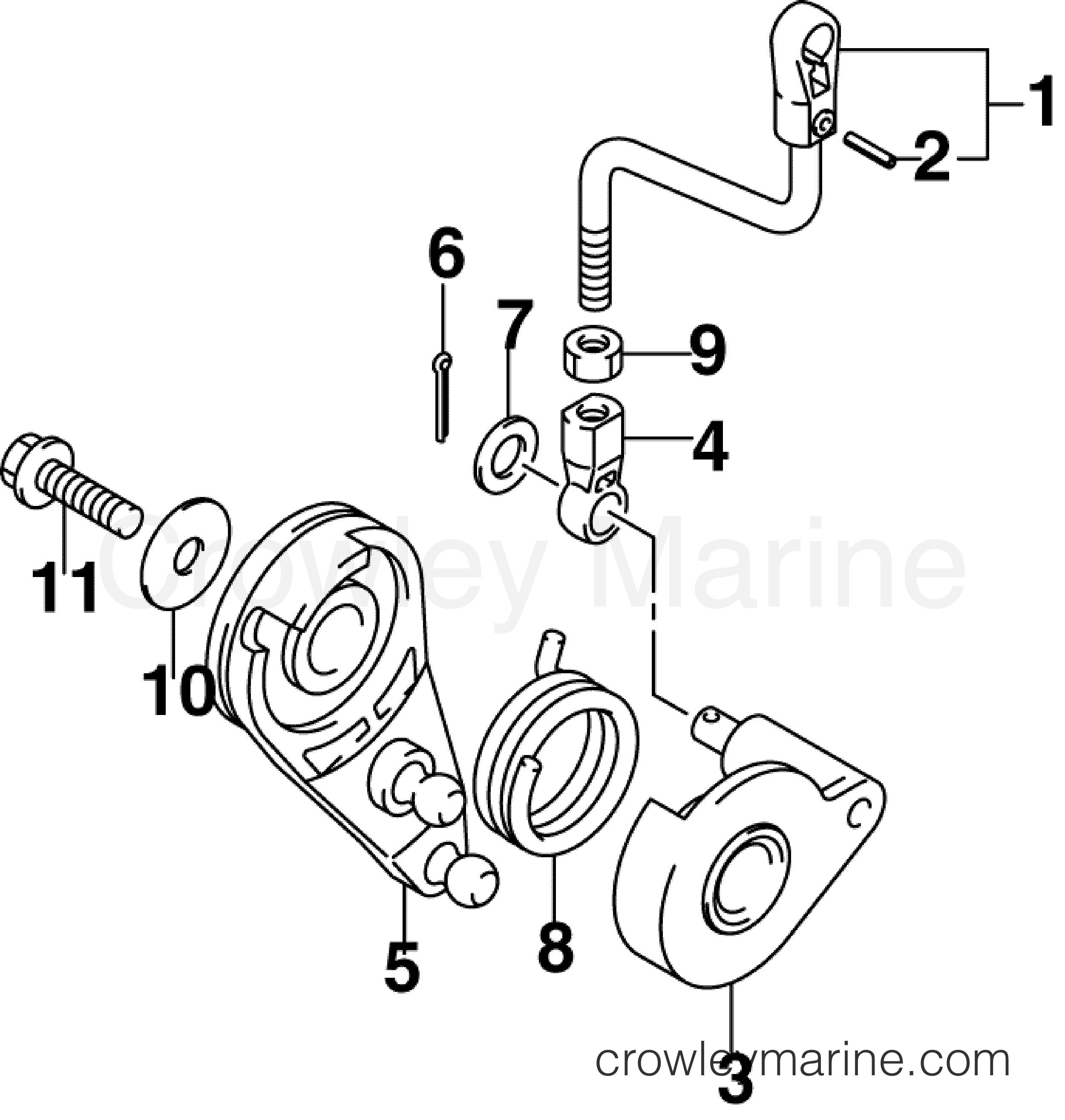 2007 Outboard 10 - J10BL4SUM - THROTTLE LINKAGE