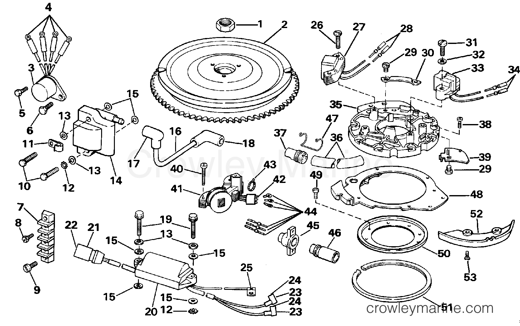 1988 Outboard 25 - J25ECCM - IGNITION