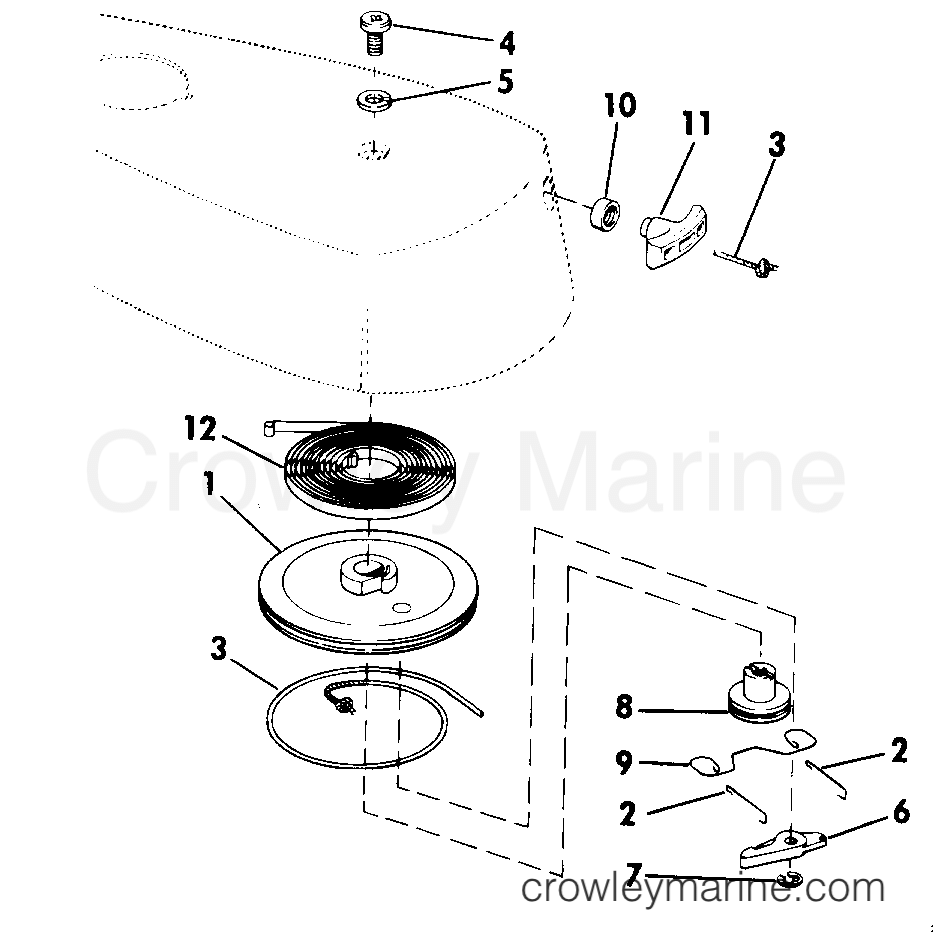 1986 Outboard 1.2 - JCO-CDR - REWIND STARTER