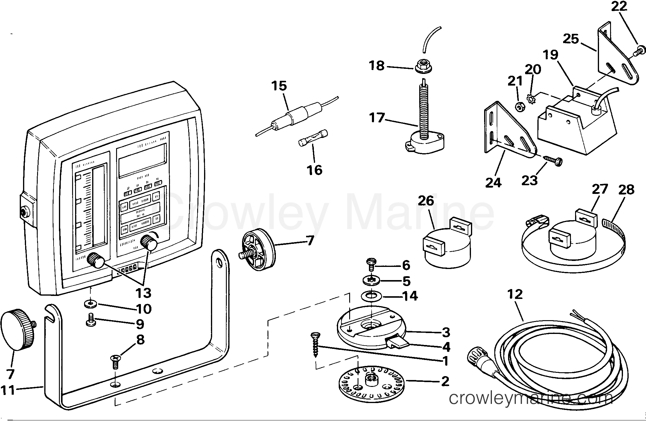 1985 Rigging Accessories - Instruments - OMC TRACKER