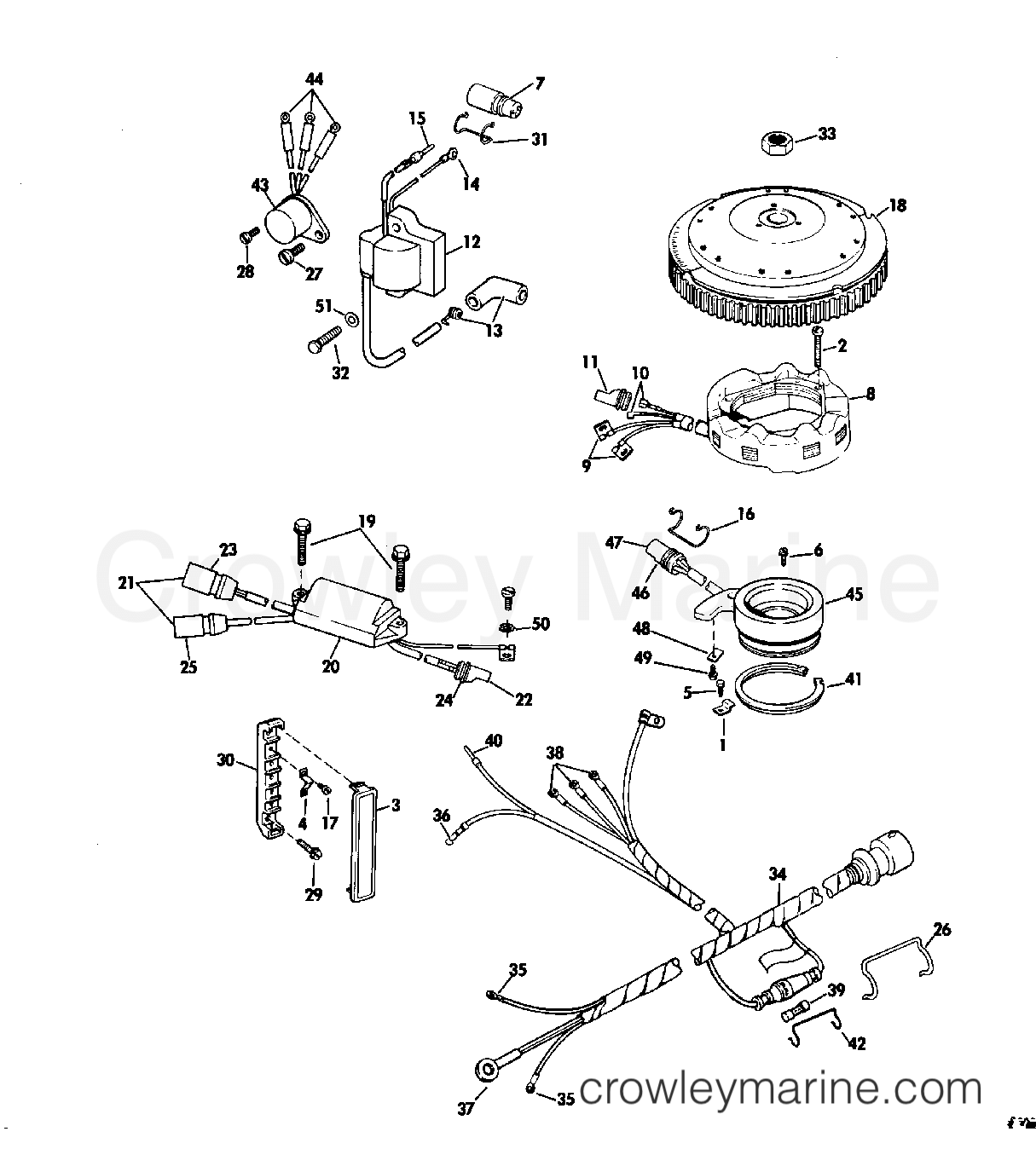 1979 Evinrude Outboards 70 - 70973R IGNITION SYSTEM section