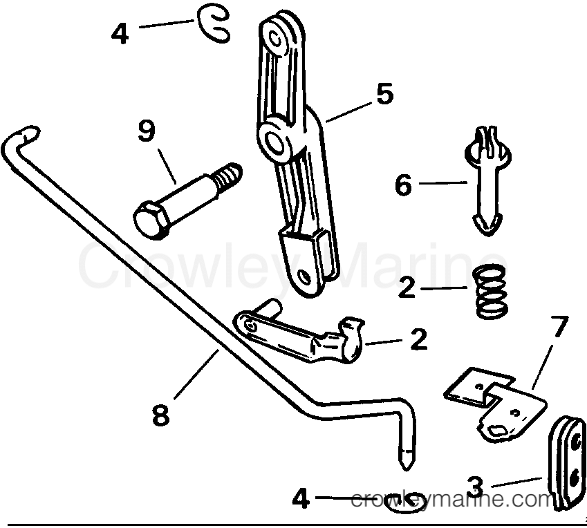 1991 Rigging Accessories - Remote Controls - REMOTE CONTROL ADAPTOR KIT - 5, 6, 8 MODELS