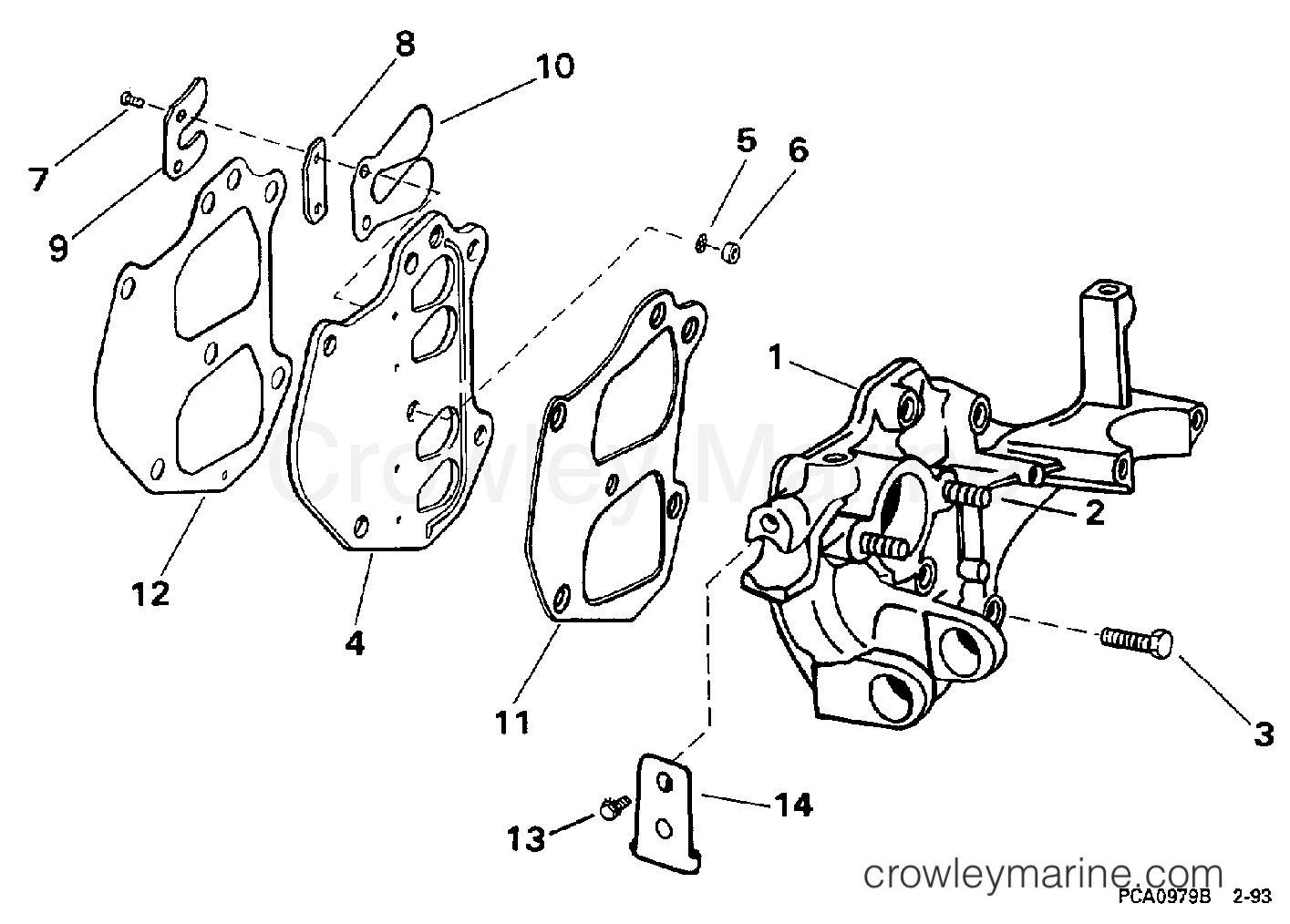 1997 Outboard 9.9 - J10EEUS - INTAKE MANIFOLD