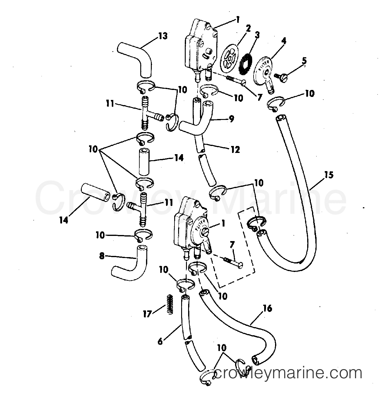 1978 Outboard 175 - 175TX78C - FUEL PUMP