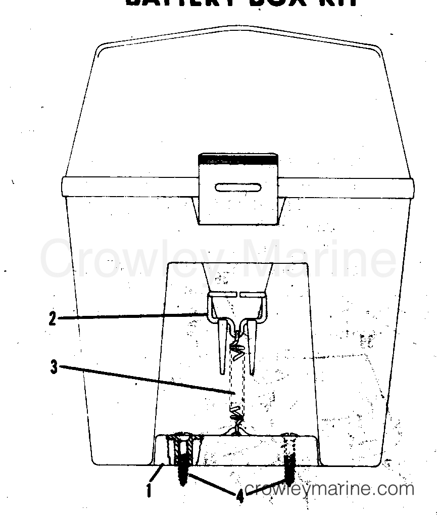1973 Rigging Accessories - Electrical System - BATTERY BOX KIT