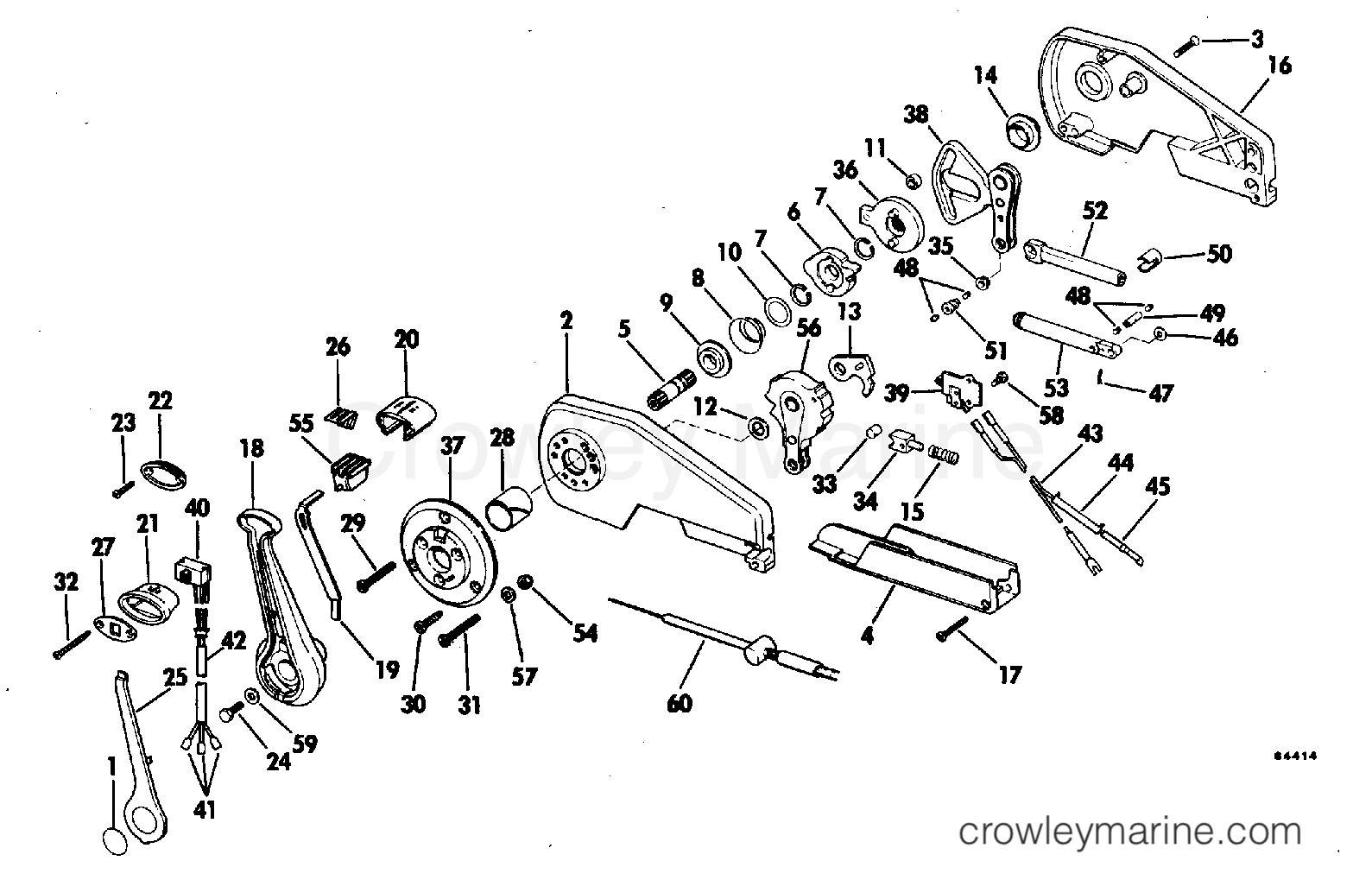1978 Rigging OMC Stern Drive - All Models - REMOTE CONTROL ASSEMBLY-CONCEALED SIDE MOUNT