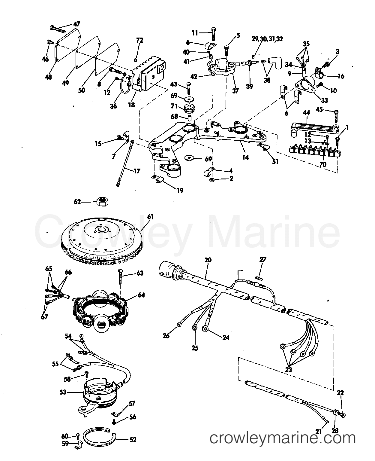 1974 Outboard 85 - 85ESL74B - IGNITION SYSTEM