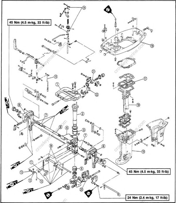 Bracket Unit [Exploded Diagram] [1991] | Crowley Marine