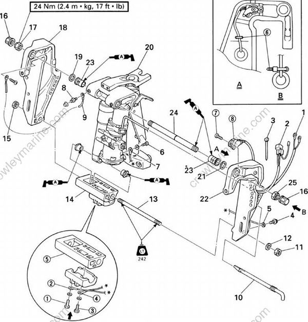 Bracket Unit [Clamp Bracket (Hydro Tilt, Power Trim And Tilt)] [2008 ...