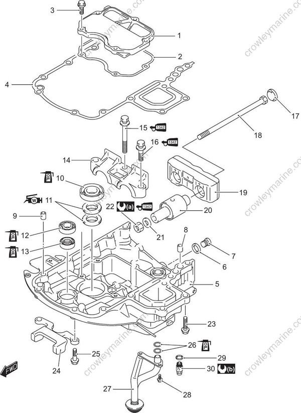 Service Manual DF80A, DF90A, DF70A Housing And Bracket [19
