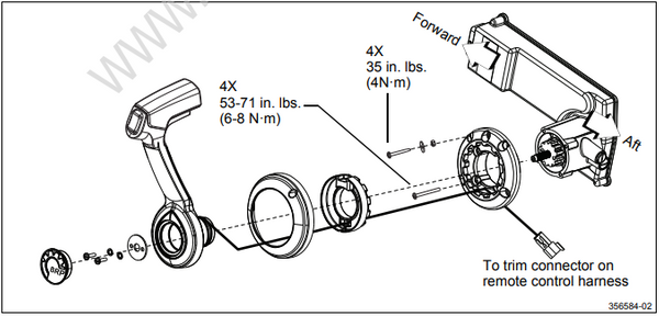 Icon Ii Concealed Side Mount Remote Control [356584 Reva] | Crowley Marine