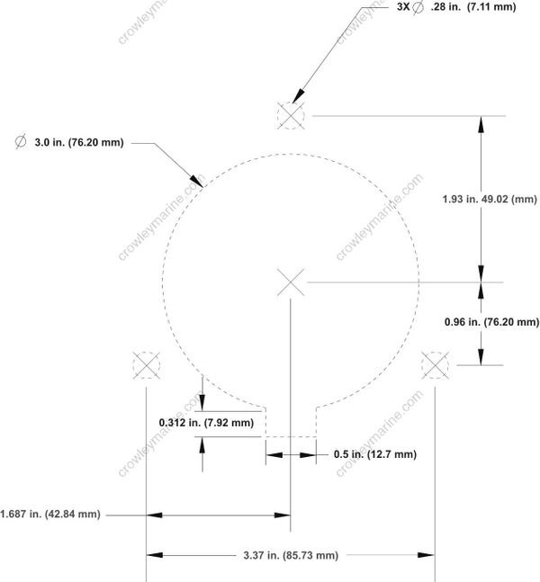 Icon Ii Concealed Side Mount Remote Control [356584 Reva] | Crowley Marine