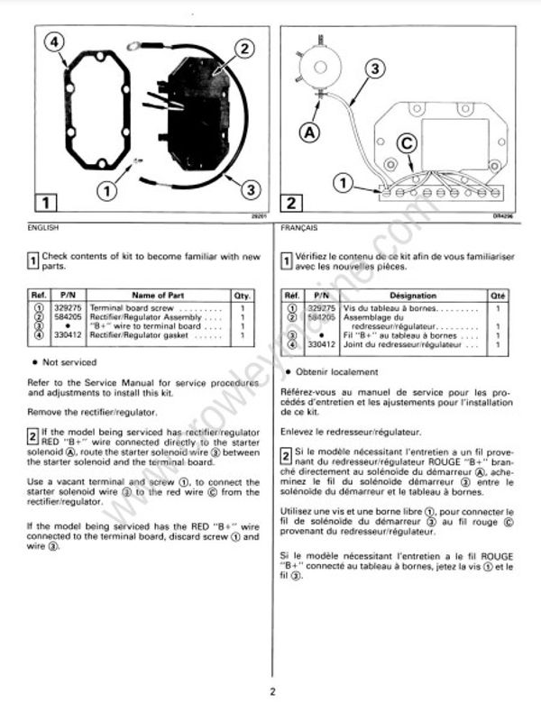 Rectifier/Regulator Kit [514018] | Crowley Marine