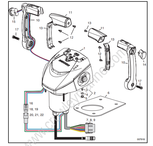 Single Binnacle Icon Control - 1 Engine [355084] | Crowley Marine
