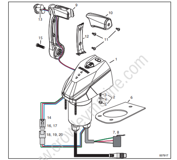 Single Binnacle Icon Control - 1 Engine [355084] | Crowley Marine