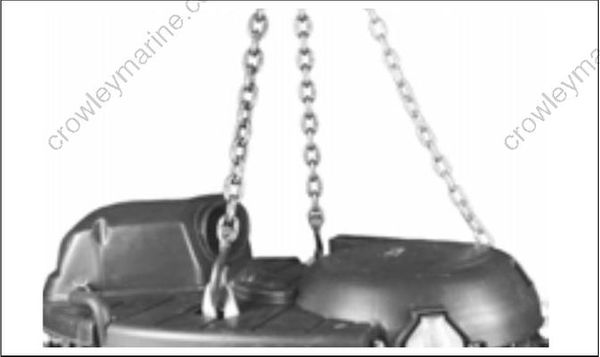 Anneau De Levage Hors-bord En Fer - Compatible Mercury, Force - Filetage 1,5-16 TPI - Ref 91-904551