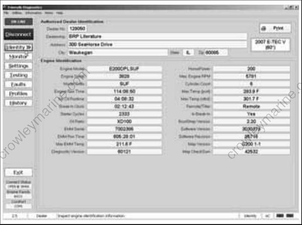 Service Manual 115-200 HP 60° V4-V6 E-TEC Engine Managment Module ...