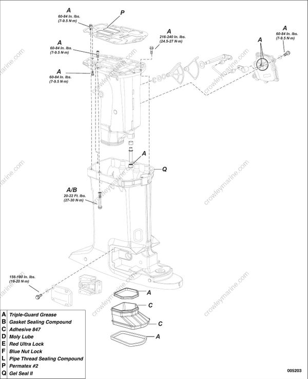 Service Manual 115-200 HP 60° V4-V6 E-TEC Midsection [Service Chart ...