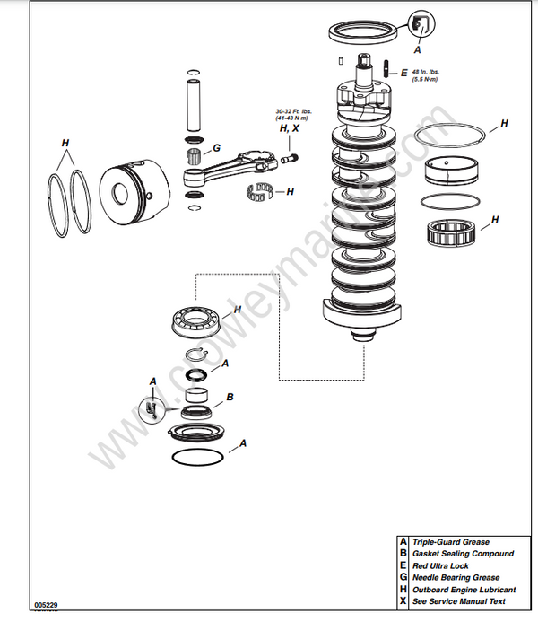 Service Manual 115-200 HP 60° V4-V6 E-TEC Powerhead [Service Chart ...