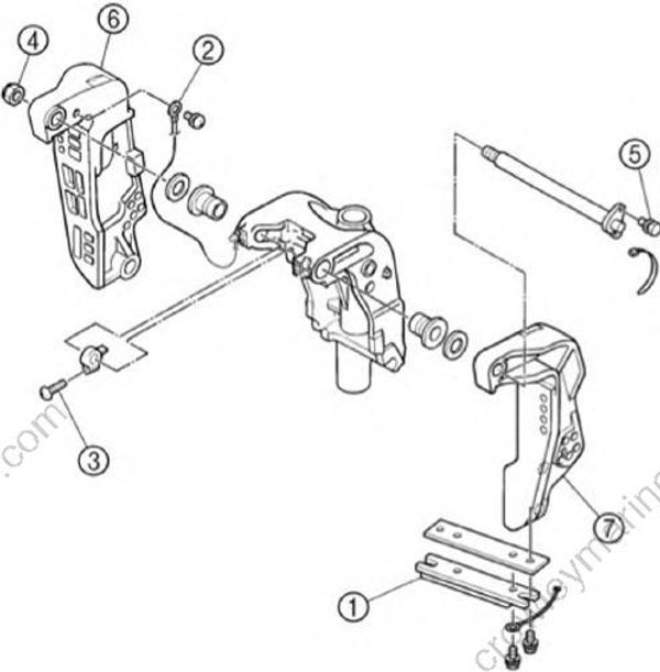 Bracket Unit [Clamp Brackets And Swivel Bracket 2] [2015] Crowley Marine
