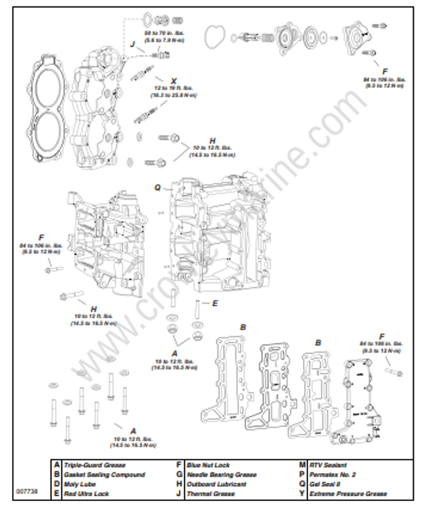 Service Manual 5008732_15-30 HP Powerhead [Service Chart] | Crowley Marine