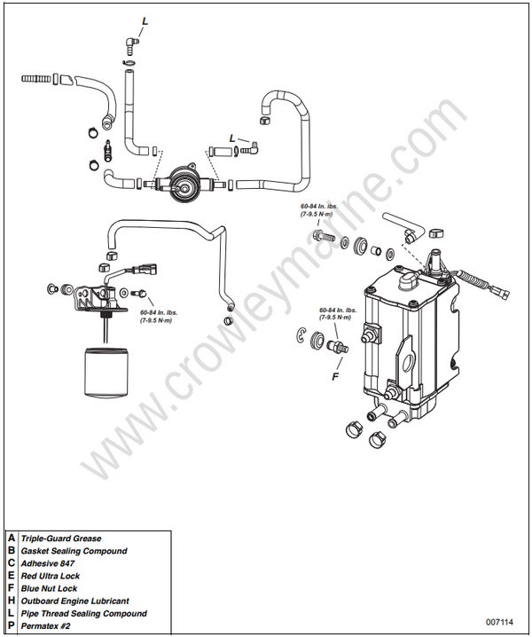 Service Manual 5008738_115200 HP 60° V Fuel System [Service Chart