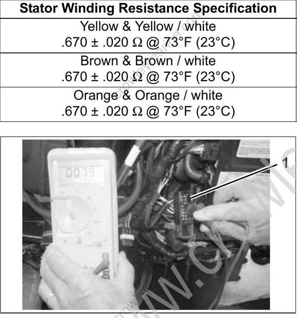 Service Manual 7590 HP ETEC Electrical And Ignition [Stator Tests