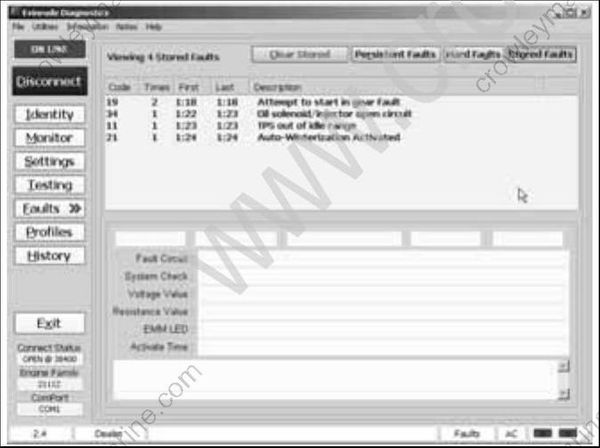 Service Manual 75-90 HP E-TEC Engine Managment Module [Diagnostic ...