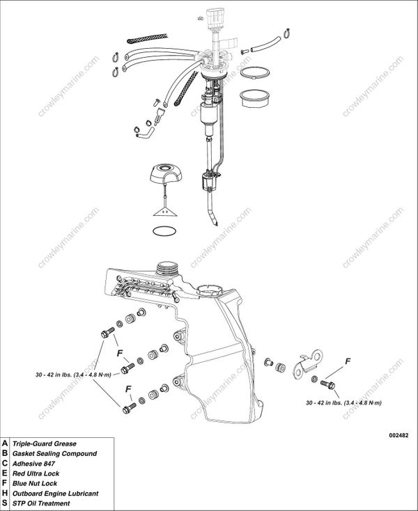 Evinrude Johnson Oil Pump ETEC 20042007 4060 HP 5007476