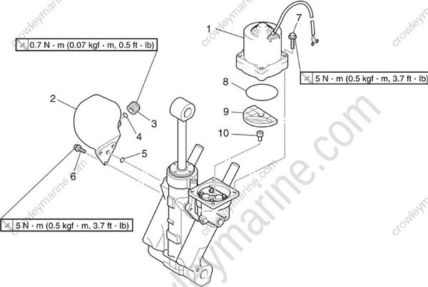 Bracket Unit [Power Trim And Tilt Unit] [2008] | Crowley Marine