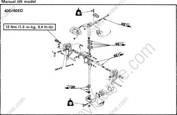 Bracket Unit [Exploded Diagram] [1990] | Crowley Marine
