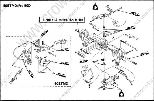 Bracket Unit [Exploded Diagram] [1990] | Crowley Marine