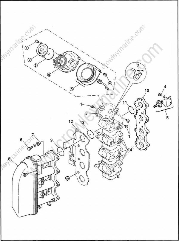 Fuel System [Acceleration Pump, Dash Pot And Silencer] [1998] Crowley Marine