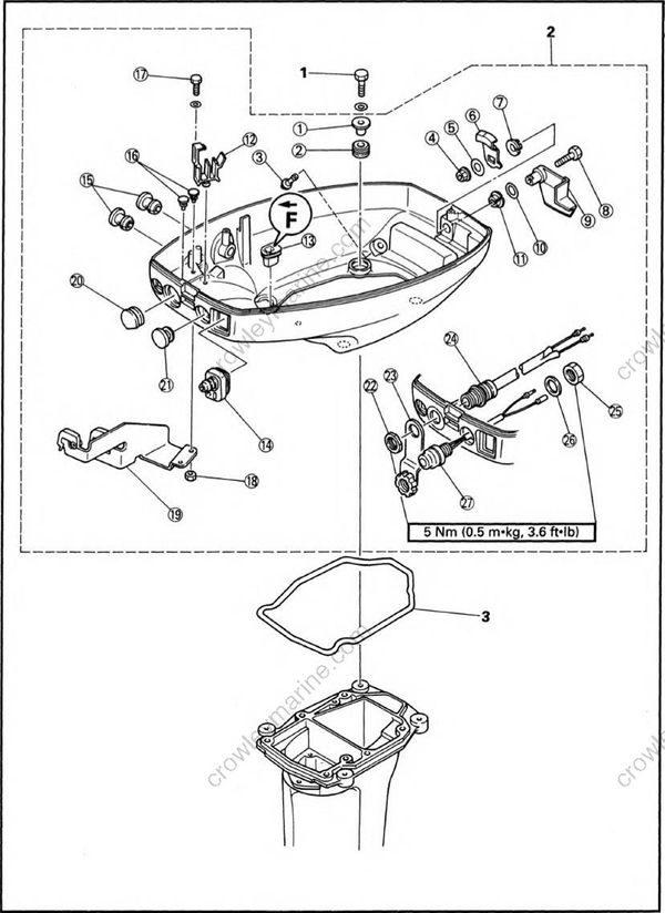 Bracket Unit [Bottom Cowling] [2008] | Crowley Marine