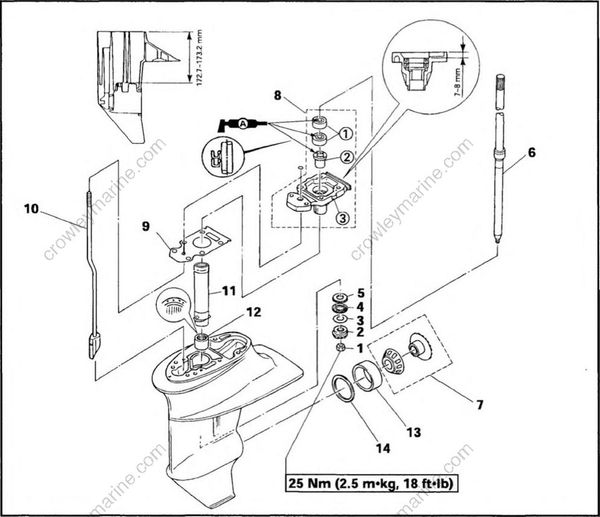 Lower Unit [Drive Shaft, Forward Gear, Shift Rod And Oil Seal Housing