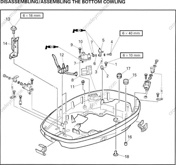 Bracket Unit [Bottom Cowling] [2002] | Crowley Marine