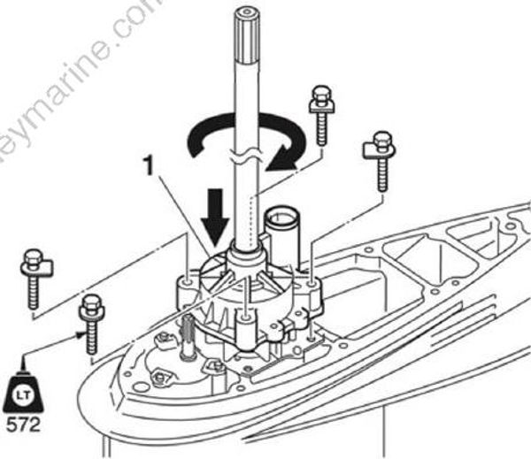 crowleydriveです Lower Unit [Drive Shaft And Lower Case (Regular Rotation