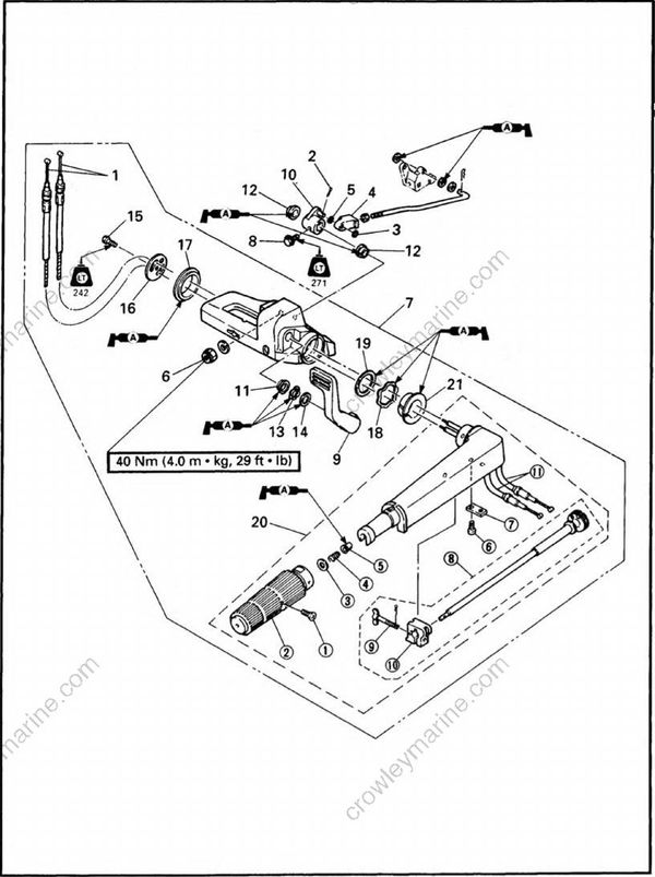 Bracket Unit [Steering Bracket, Shift Lever, And Tiller Handle] [2008 ...