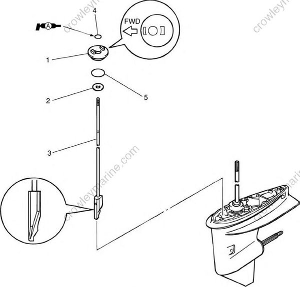 Lower Unit [Shift Rod Assembly] [2005] Crowley Marine